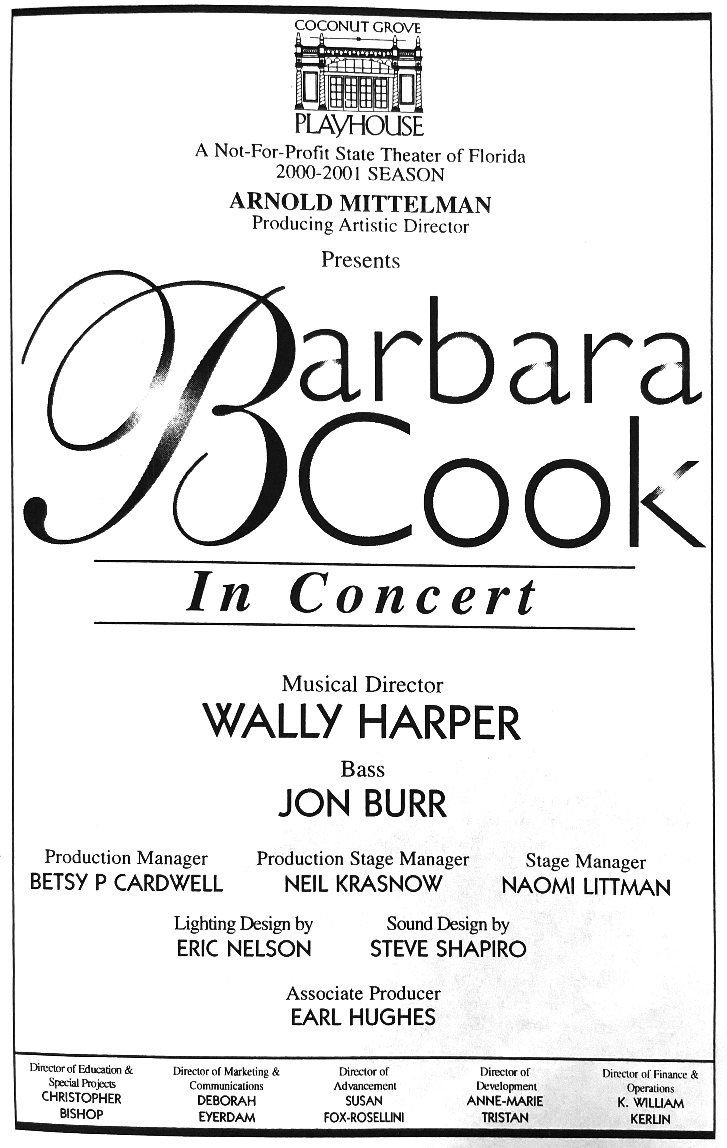 Barbara Cook in Concert Barbara Cook in Concert